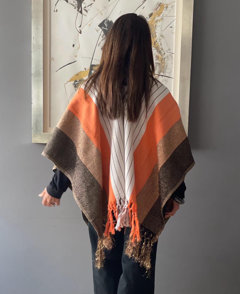 Poncho Machu Pichu Metálico