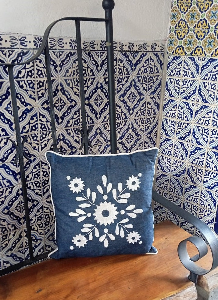 Cojín Mazahua Flores