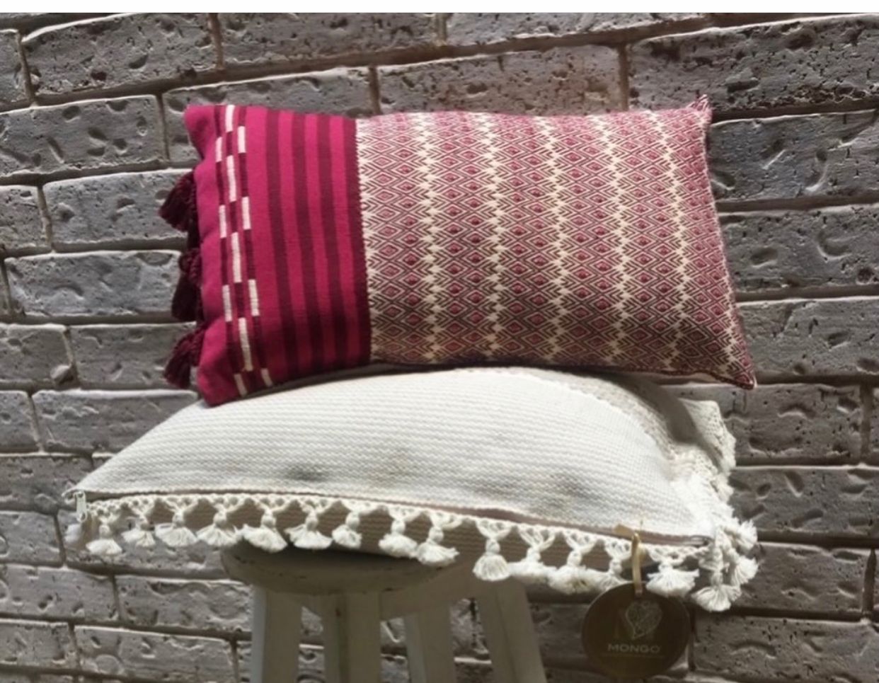 Cojín Brocado Siembra y Cosecha lumbar