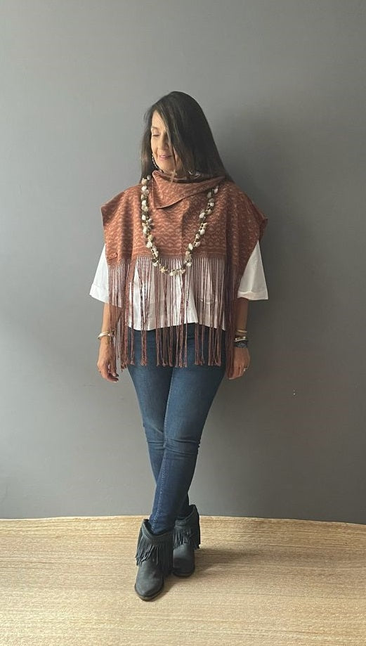 Mini Gabán Ikat Con Chaquira