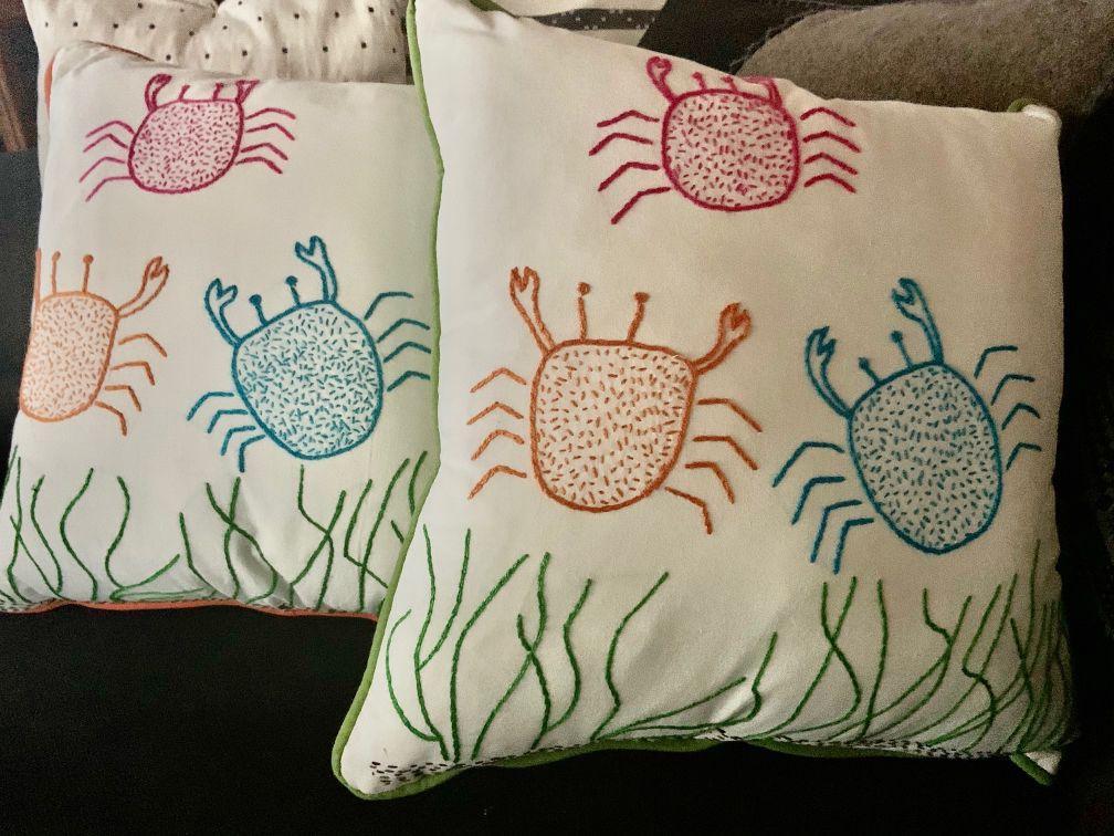 Cojín Mazahua Mini Cangrejos