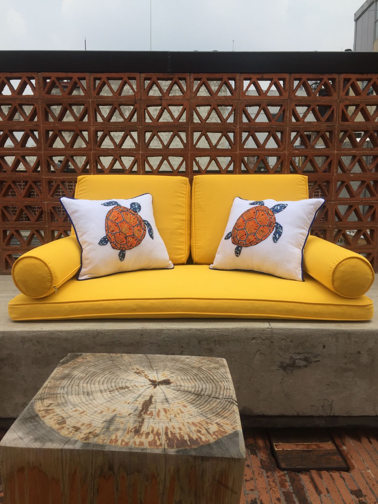 Cojín Mazahua Tortuga