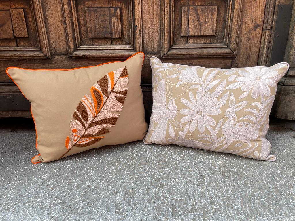 Cojín Mazahua Pluma