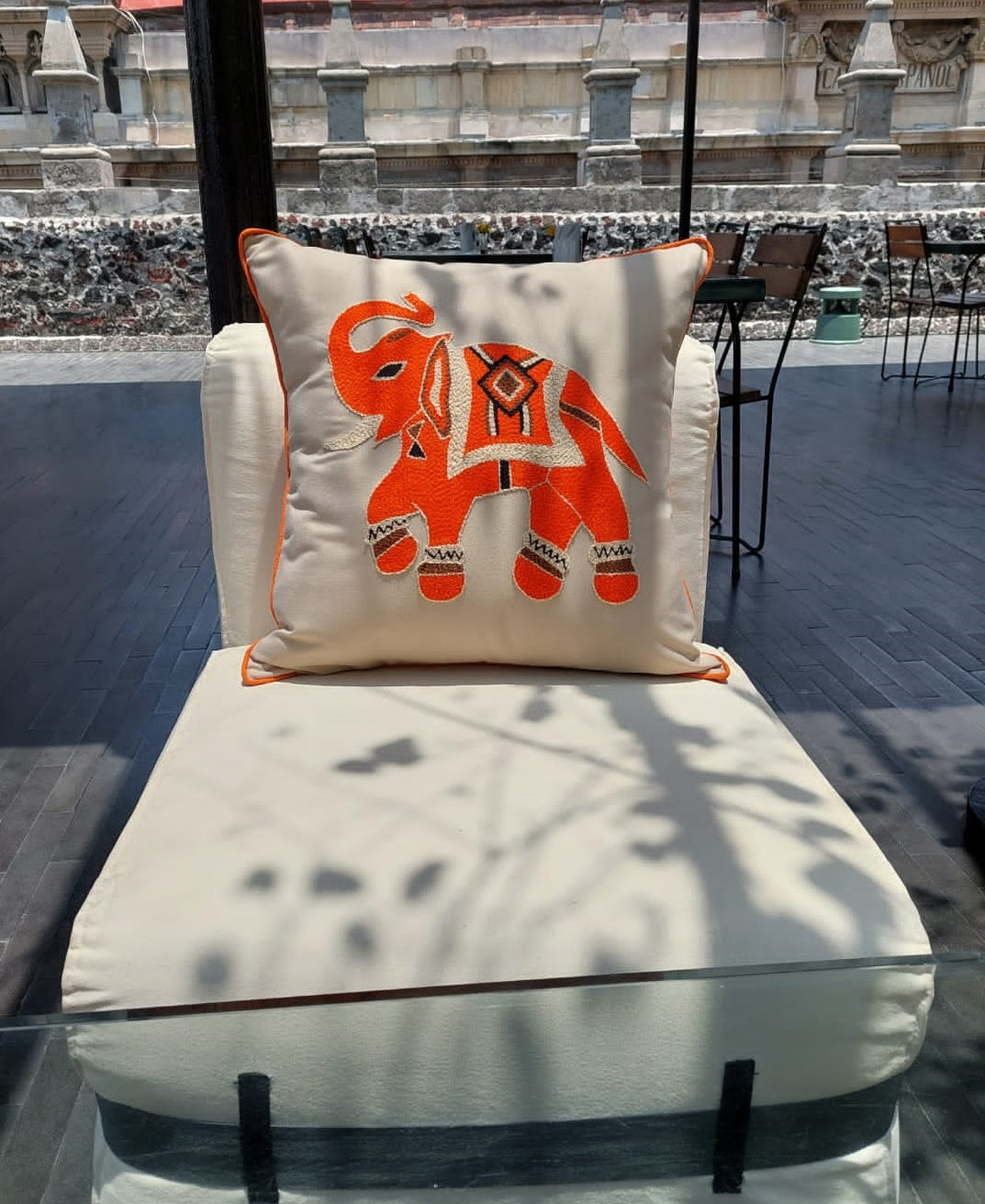 Cojín Mazahua Elefante