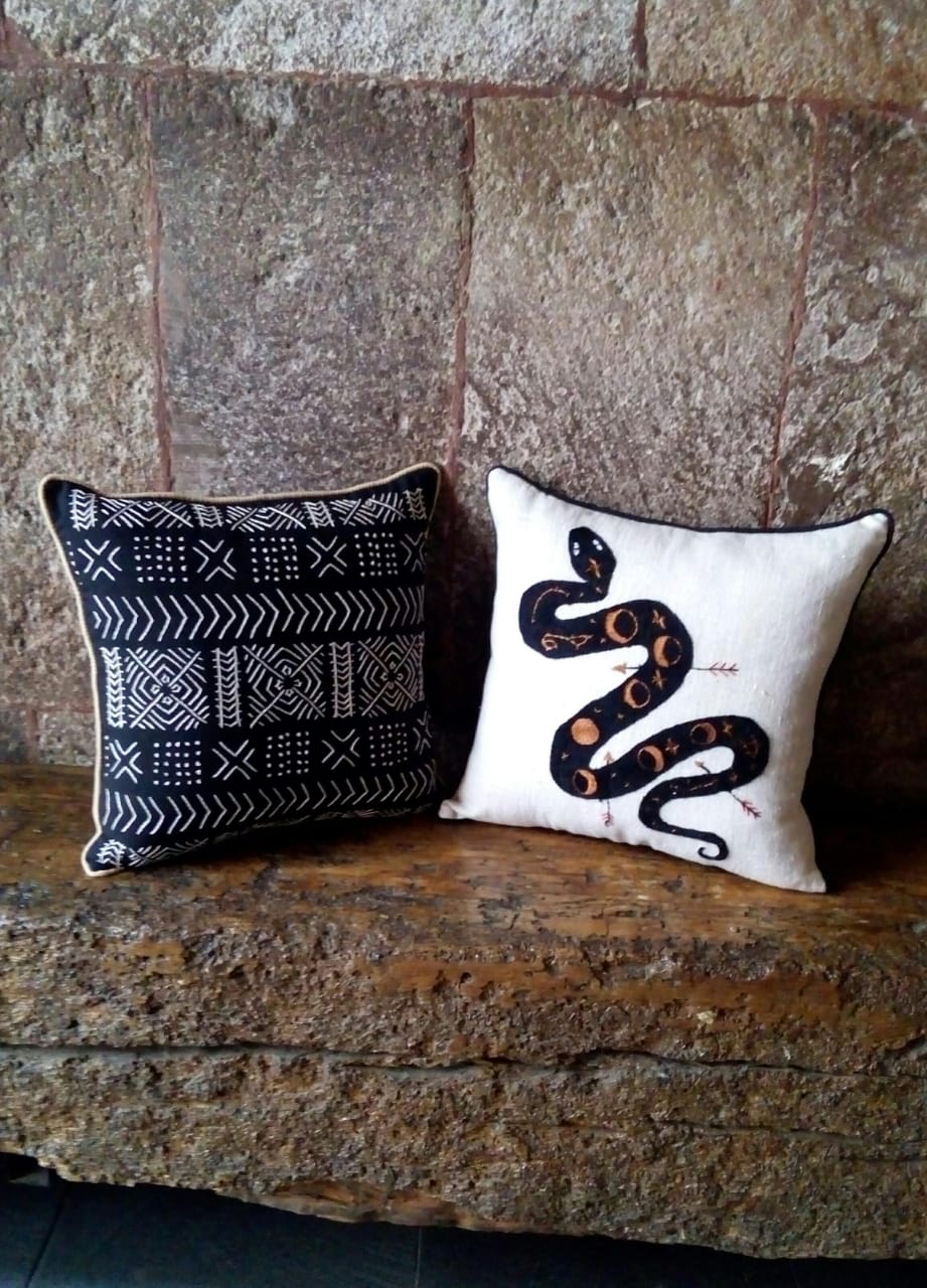 Cojín Mazahua Serpiente