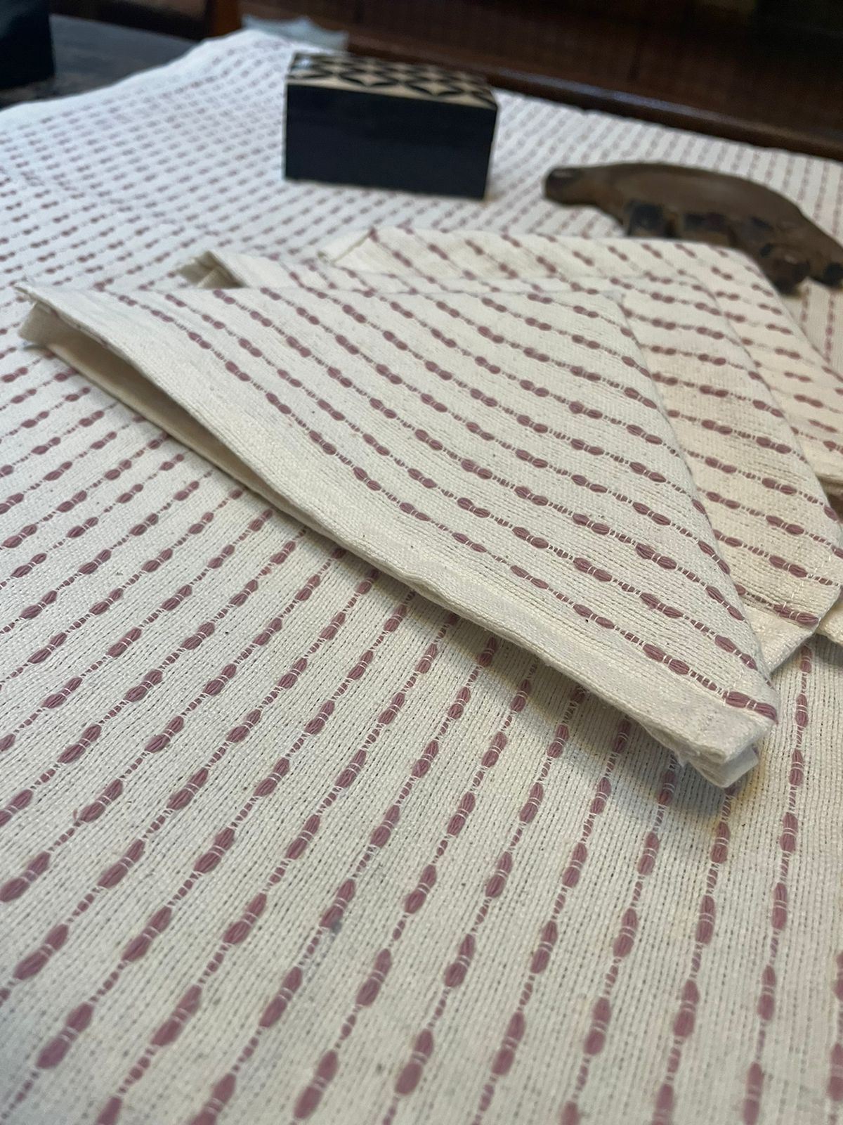 Servilleta Pespunte Juego de 4 Piezas.