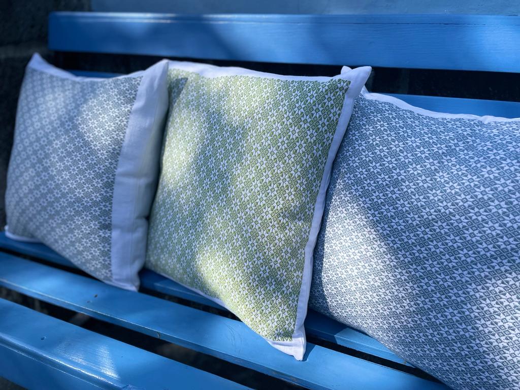 Cojín Nahua Estrellas