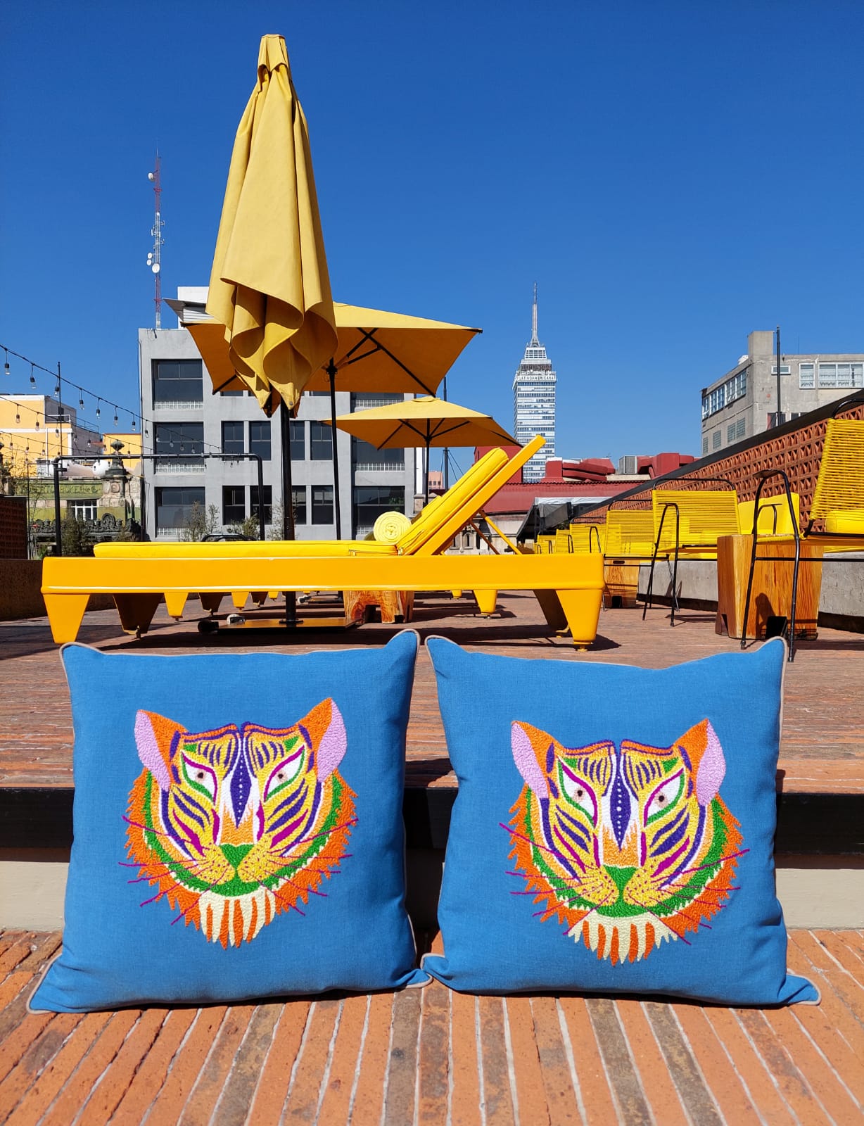 Cojín Mazahua Tigre