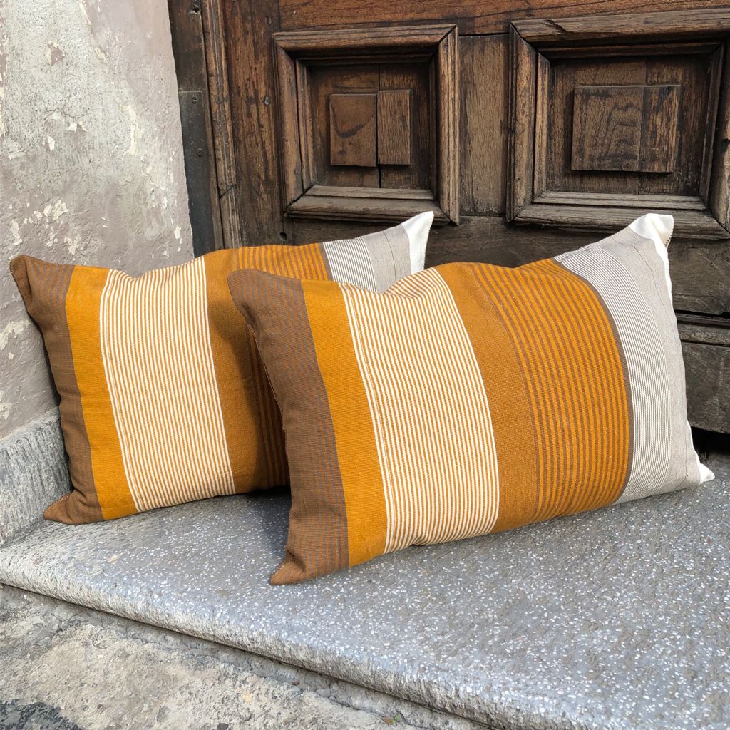 Cojín Telar de Cintura Lumbar Rayas