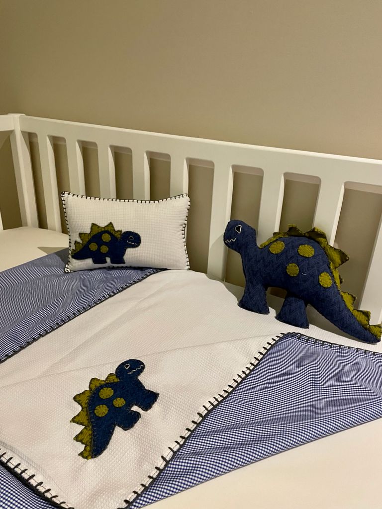 Frazada Bebé Piqué - Dinosaurio