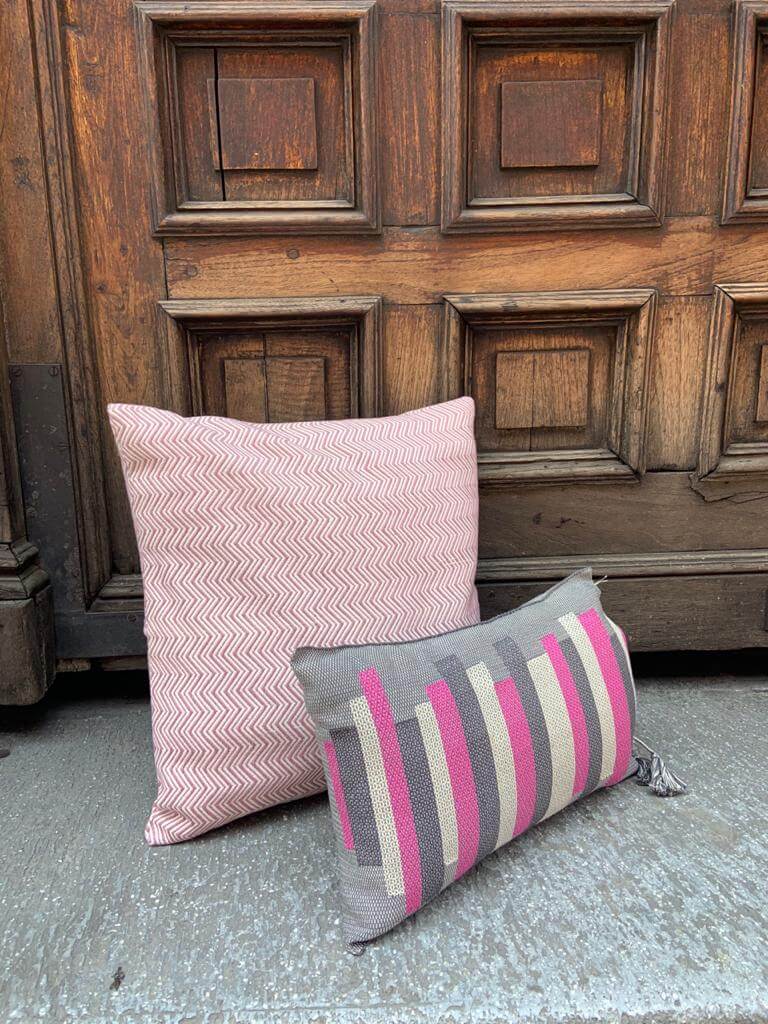 Cojín Telar de Cintura Lumbar Rayas