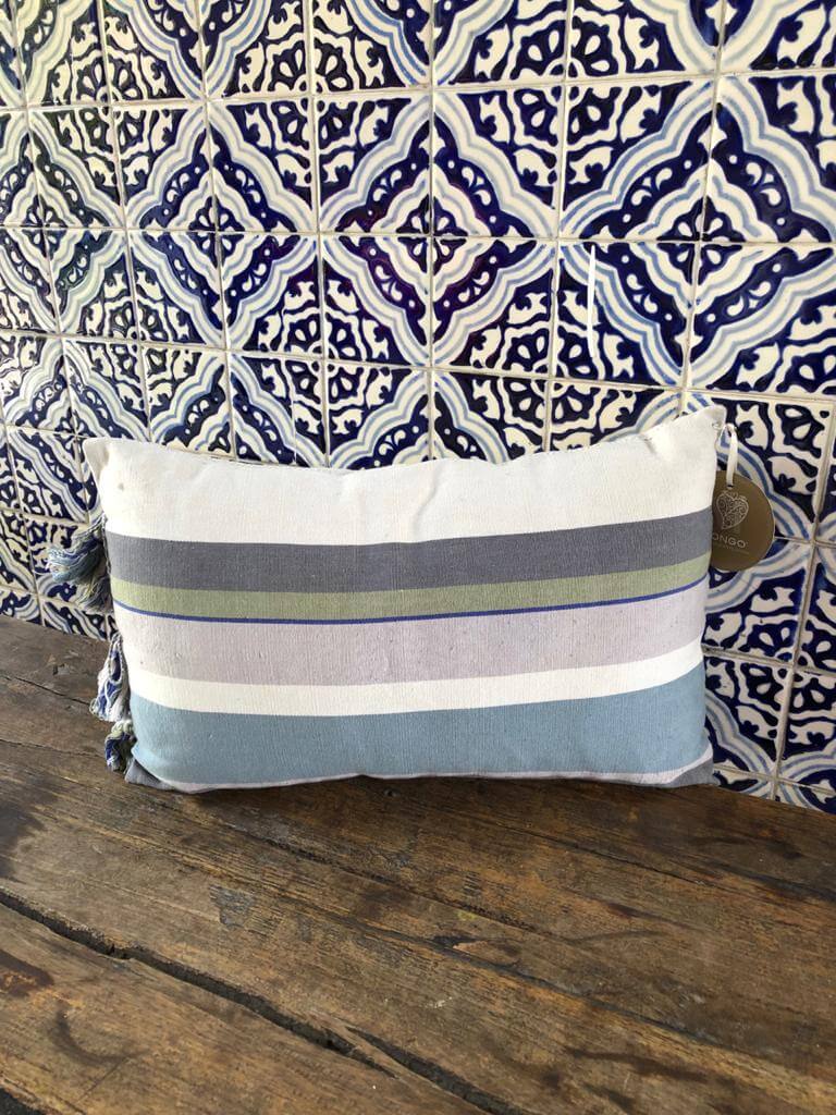 Cojín Telar de Cintura Lumbar Rayas