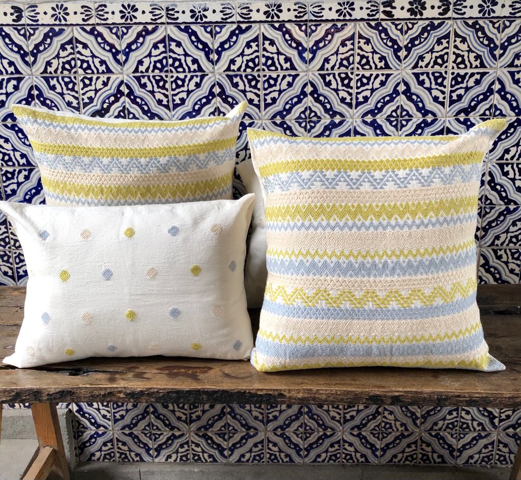 Cojín Telar de Cintura Lumbar Brocado Disperso