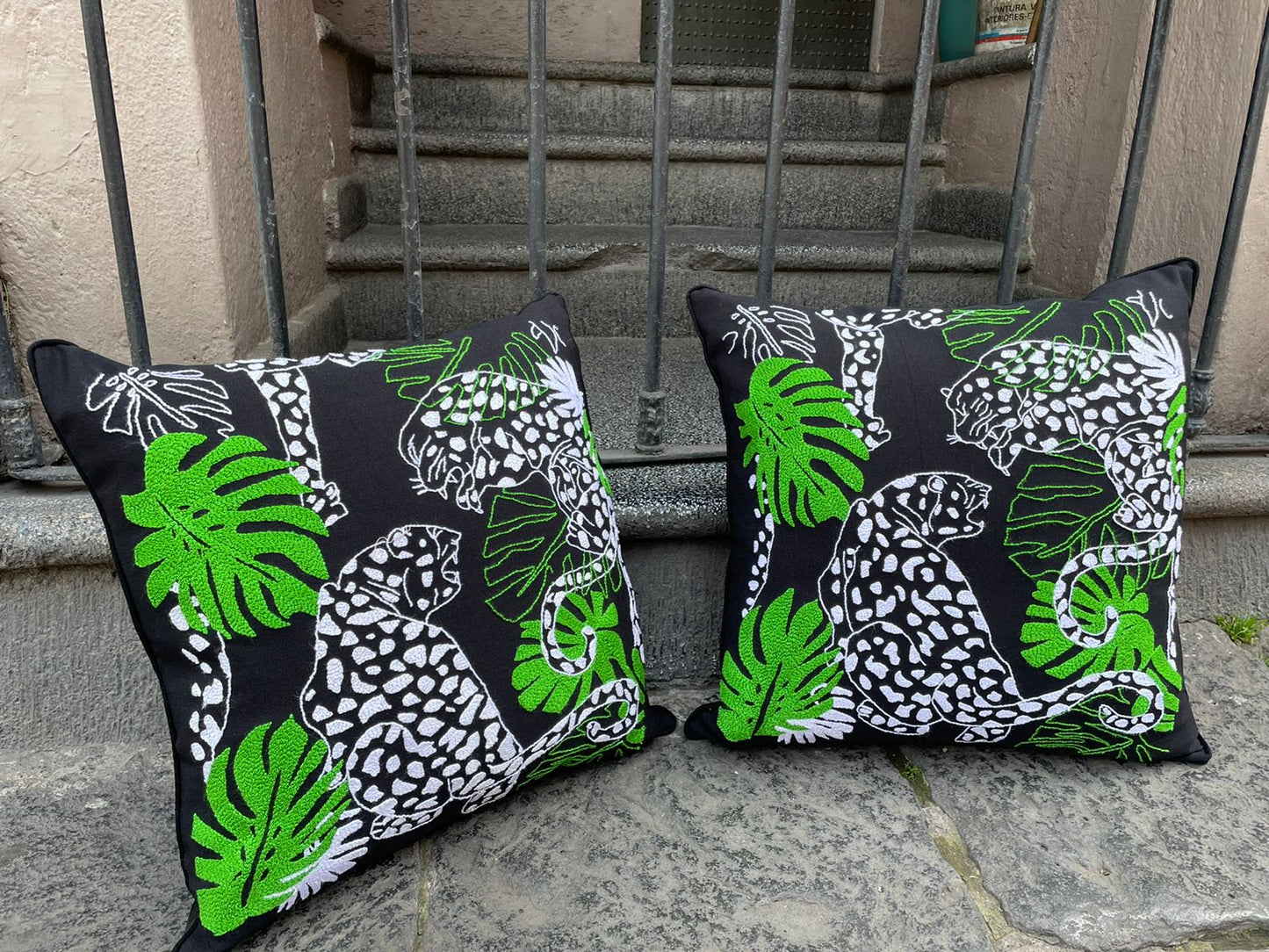 Cojín Mazahua Jaguares