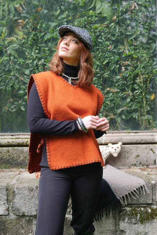 Chaleco de lana Liso