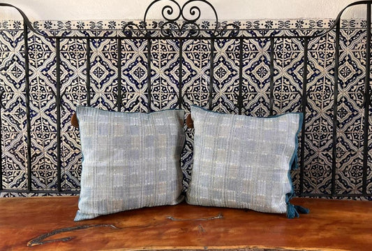 Cojín Telar de Cintura Brocado Vasarely