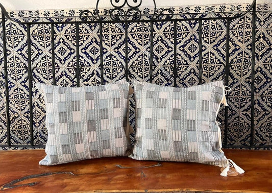 Cojín Telar de Cintura Brocado Vasarely