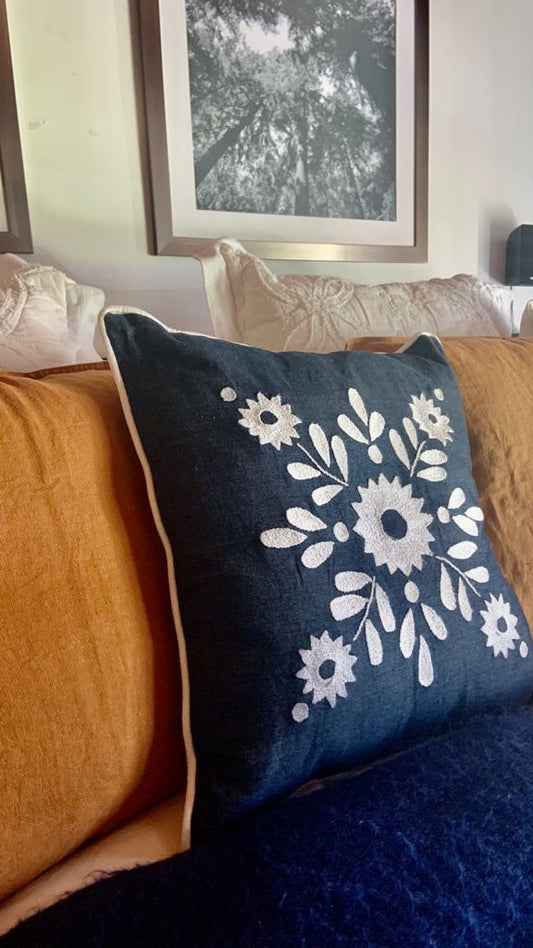 Cojín Mazahua Flores