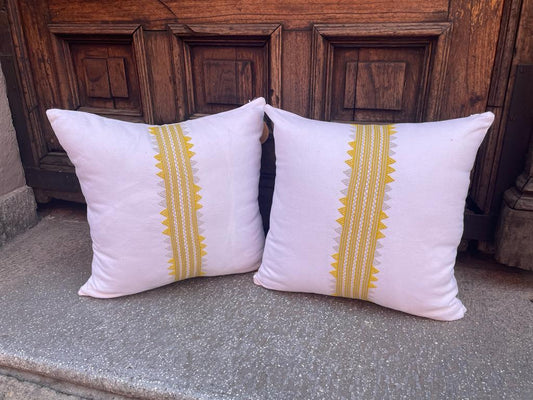 Cojín Telar de Cintura Bordado Chamula