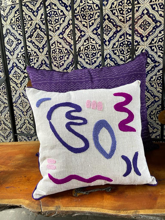 Cojín Mazahua Abstracto