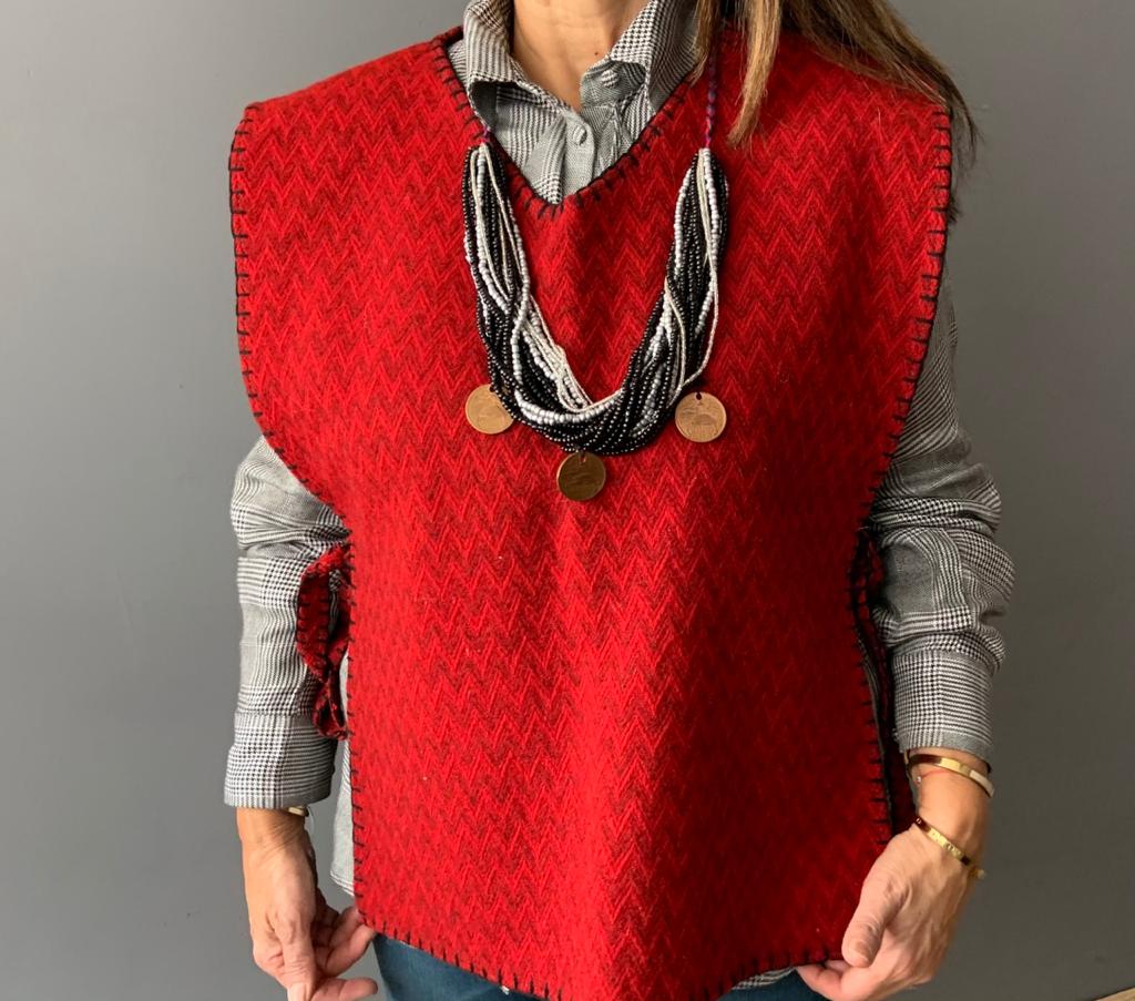 Chaleco de lana Con Diseño