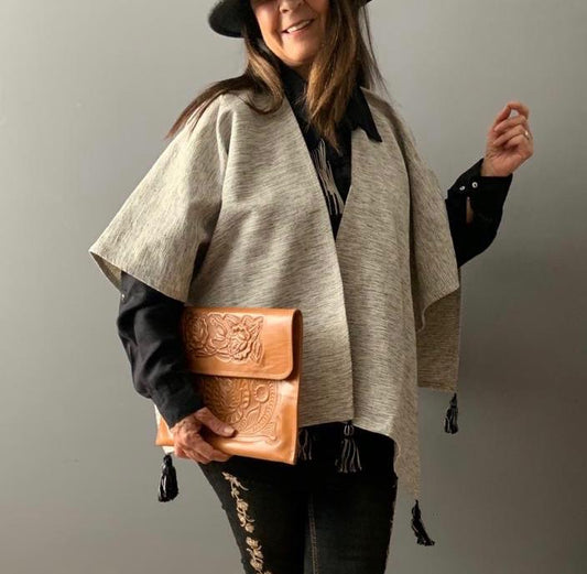 Ruana Corta Zaac Matizada