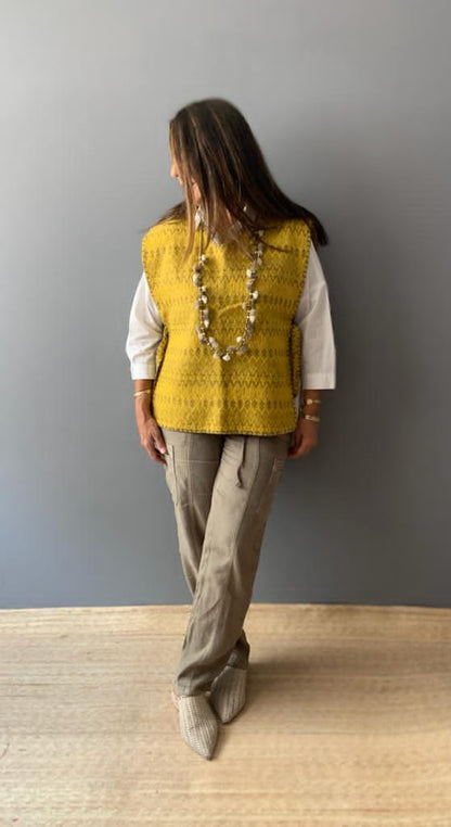 Chaleco de lana Con Diseño