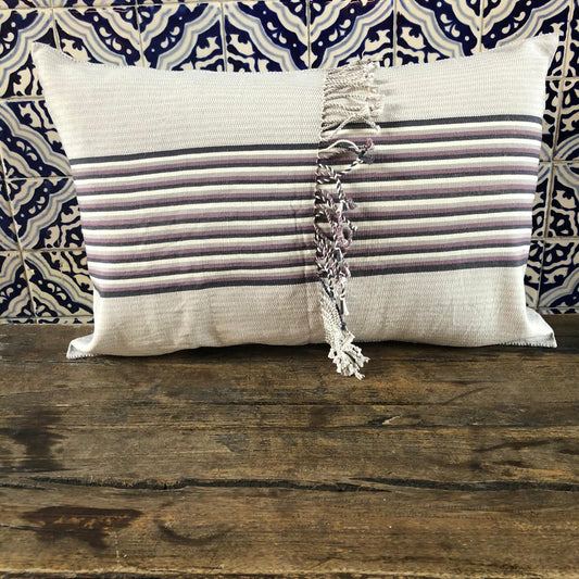 Cojín Telar de Cintura Jaspe Rayas