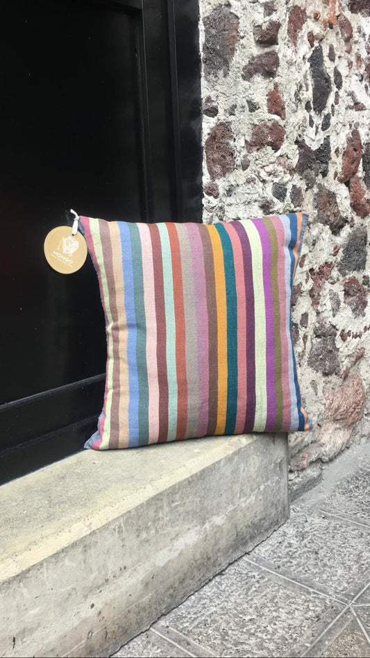 Cojín Telar de Cintura Rayas
