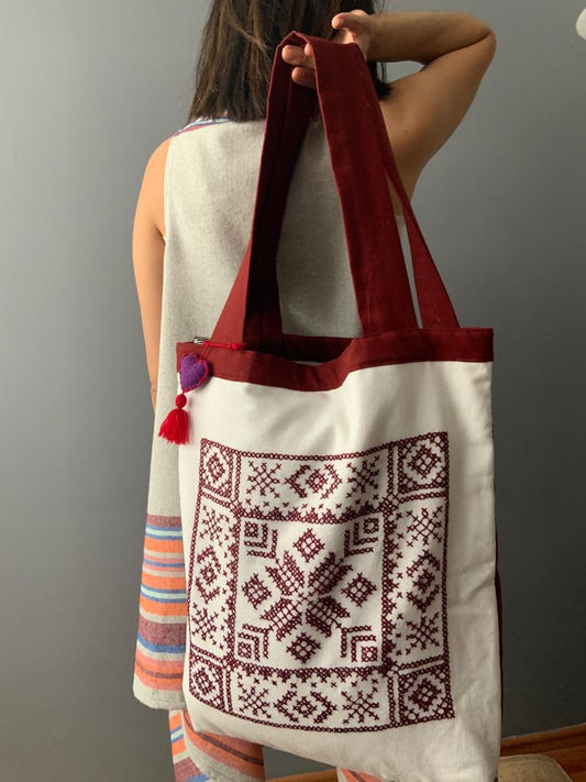 Bolsa Mazahua mediana