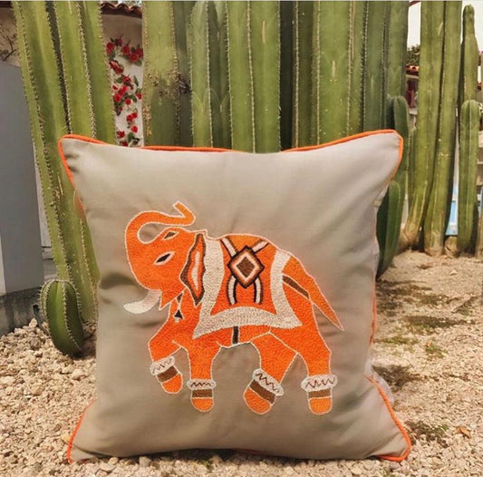 Cojín Mazahua Elefante
