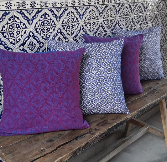 Cojín Telar de Cintura Brocado Cargadores del Mundo