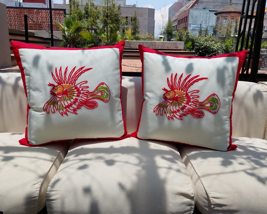 Cojín Mazahua Pez león