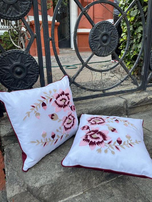 Cojín Mazahua Rosa