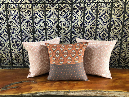 Cojín Telar de Cintura Brocado Flor y Canto