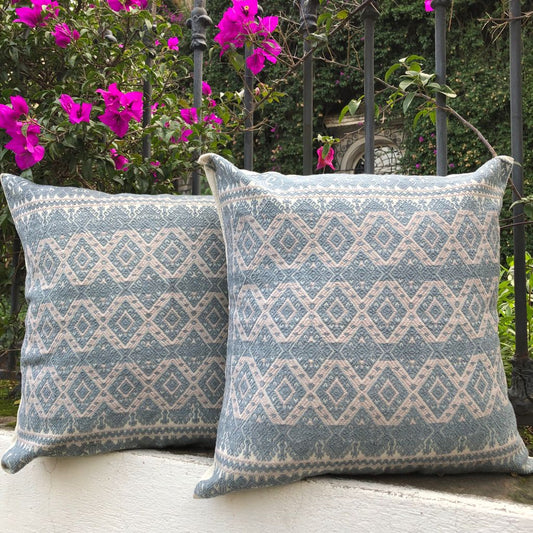 Cojín Telar de Cintura Brocado Cargadores del Mundo