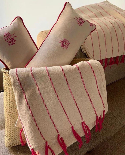 Cojín Otomí Bordado Ceiba