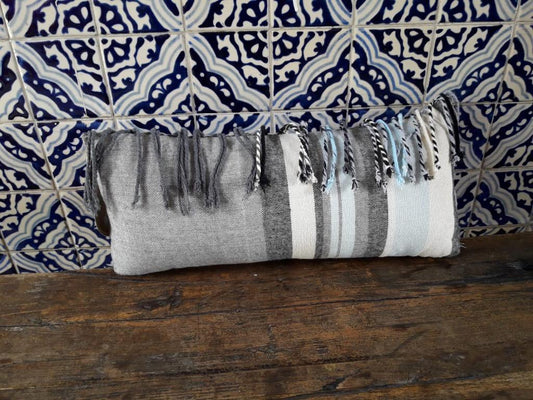 Cojín Zapoteco Lumbar Flecos