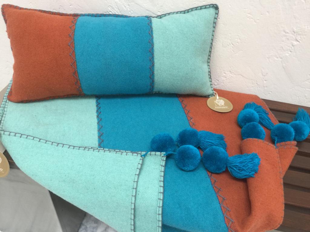 Cojín Lana Lumbar Tricolor