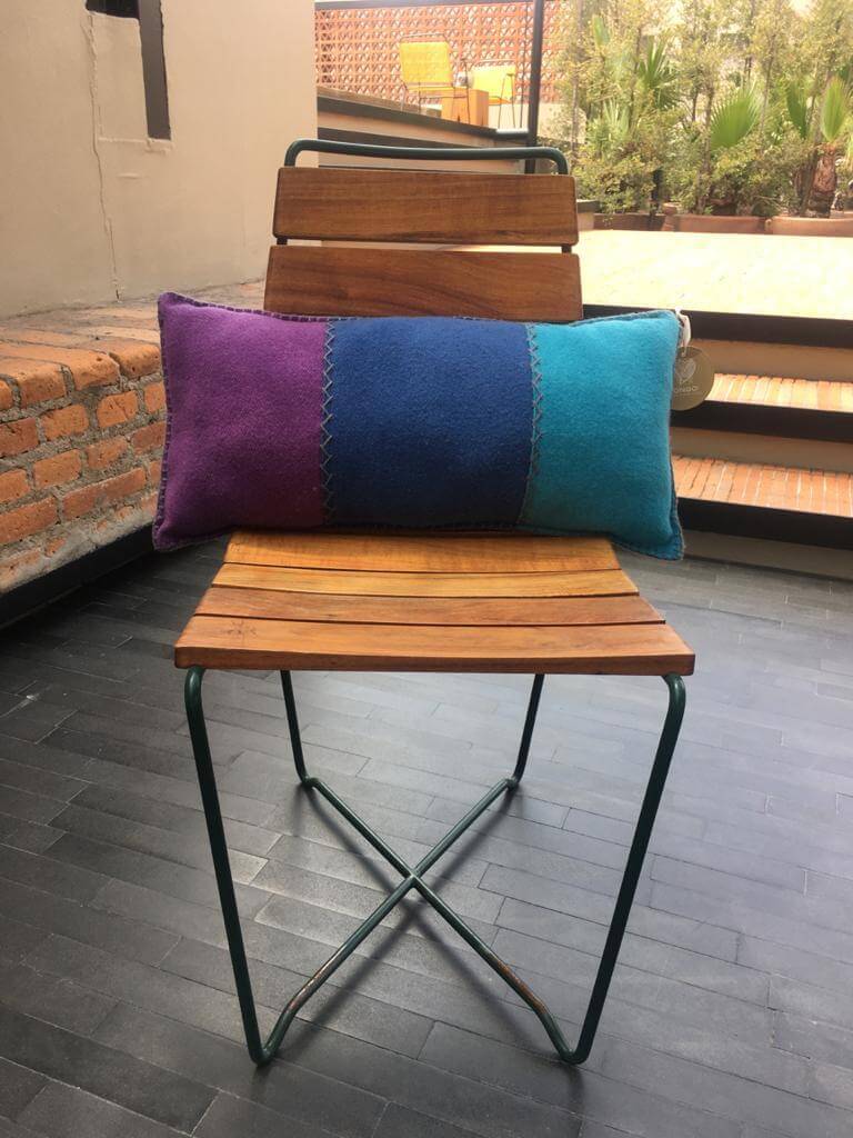 Cojín Lana Lumbar Tricolor