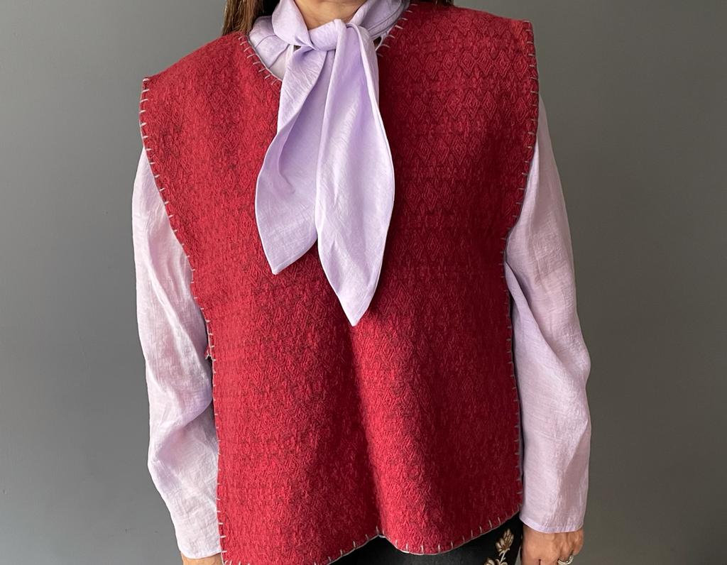 Chaleco de lana Con Diseño