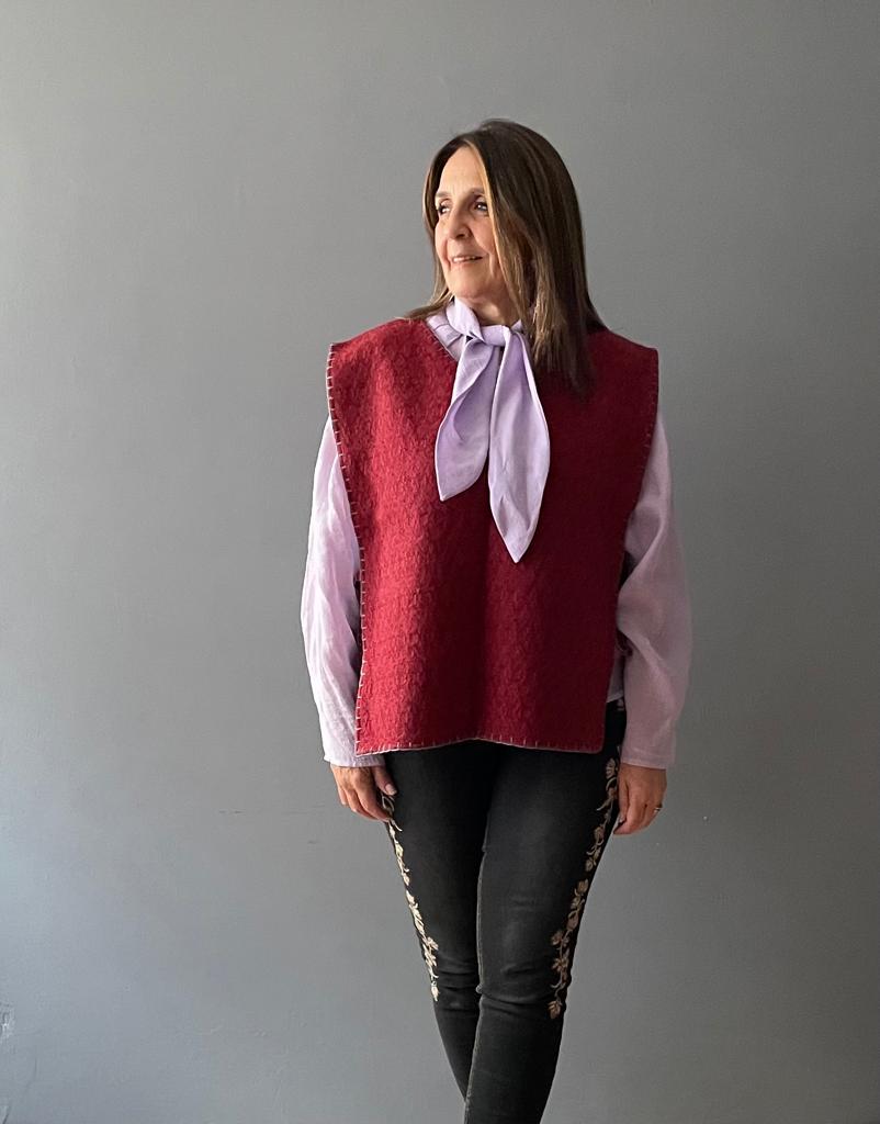 Chaleco de lana Con Diseño