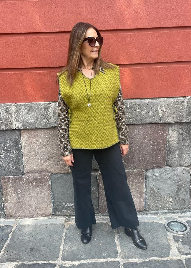 Chaleco de lana Con Diseño